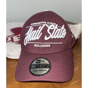 Mississippi State Bulldogs 'Hail State' Adjustable Fitted S/M New‎ Era